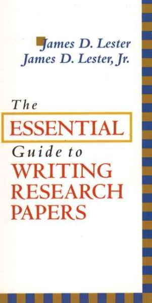 Essential Guide to Writing Research Papers, The cover