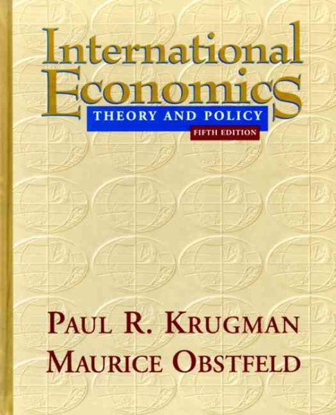 International Economics: Theory and Policy (5th Edition) cover