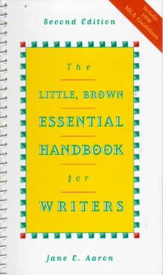 The Little, Brown Essential Handbook for Writers/With Mla Update cover