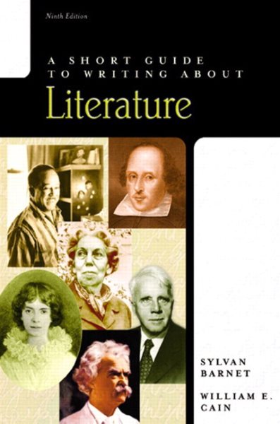A Short Guide to Writing about Literature (9th Edition) cover