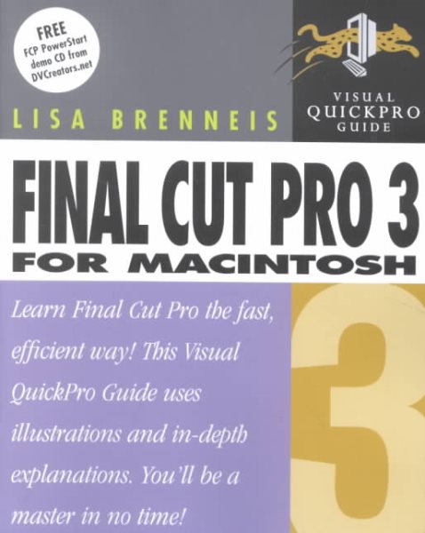 Final Cut Pro 3 for Macintosh: Visual Quickpro Guide cover