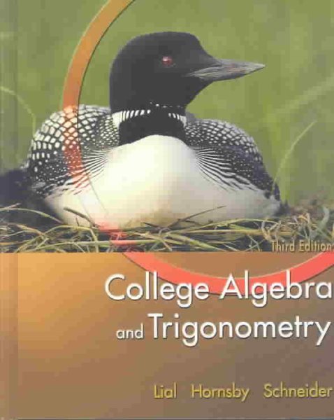 College Algebra and Trigonometry (3rd Edition) cover