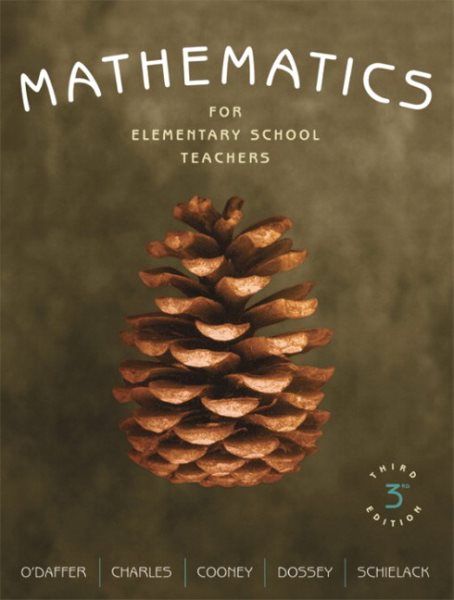 Mathematics for Elementary School Teachers (3rd Edition) cover