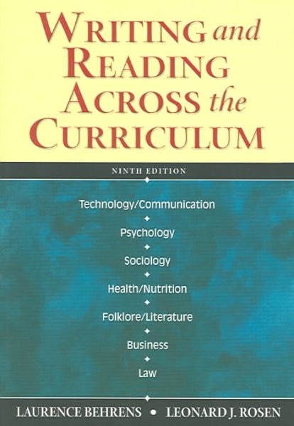 Writing and Reading Across the Curriculum cover