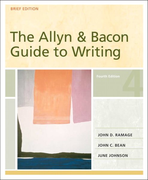 The Allyn & Bacon Guide to Writing, Brief Edition (MyCompLab Series) cover