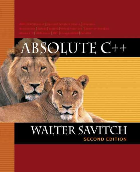 Absolute C++ (2nd Edition) cover