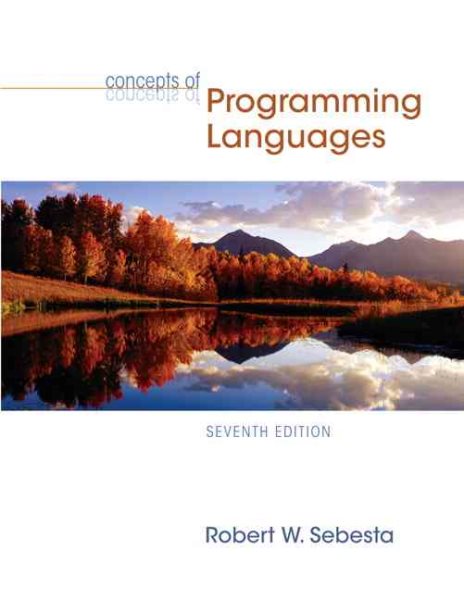 Concepts of Programming Languages (7th Edition) cover