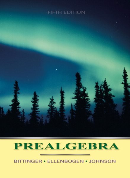Prealgebra (5th Edition) cover