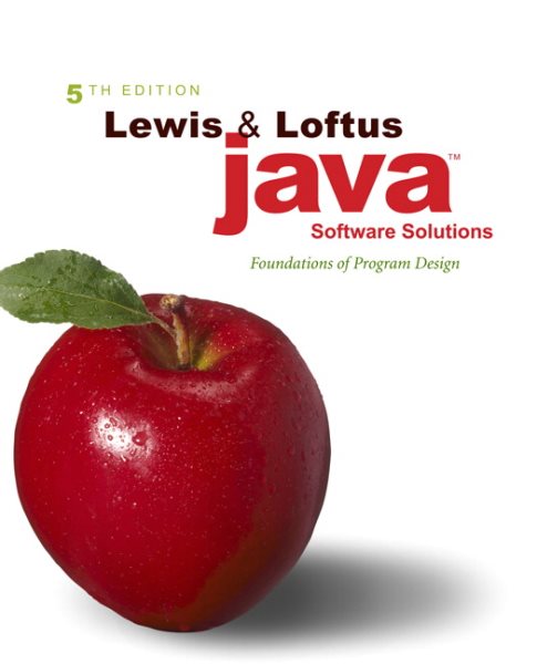 Java Software Solutions: Foundations of Program Design (5th Edition) cover
