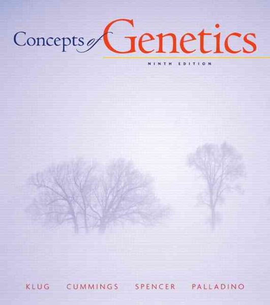 Concepts of Genetics (9th Edition) cover