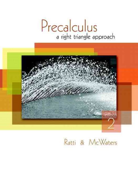 Precalculus: A Right Triangle Approach cover