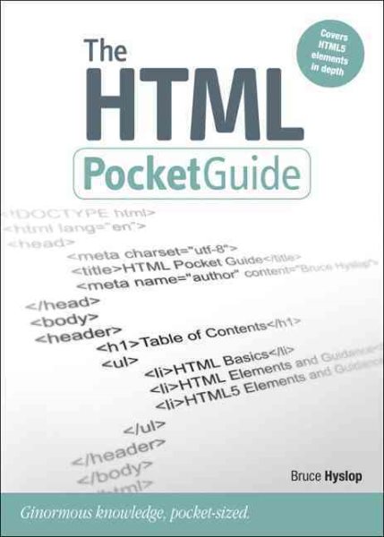 The HTML Pocket Guide (Peachpit Pocket Guide) cover
