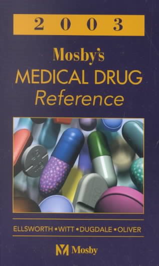 Mosby's Medical Drug Reference 2003 cover