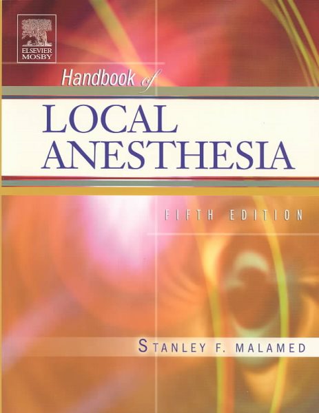 Handbook of Local Anesthesia _ 5th edition. cover