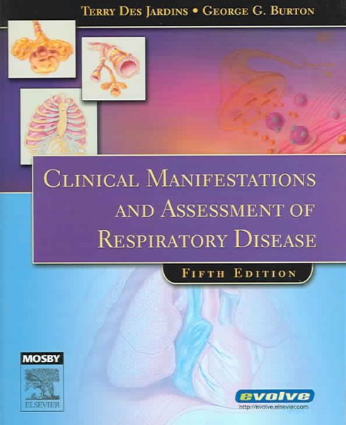 Clinical Manifestations and Assessment of Respiratory Disease (Des Jardins,Clinical Manifestations and Assesments of Respiratory Disease) cover