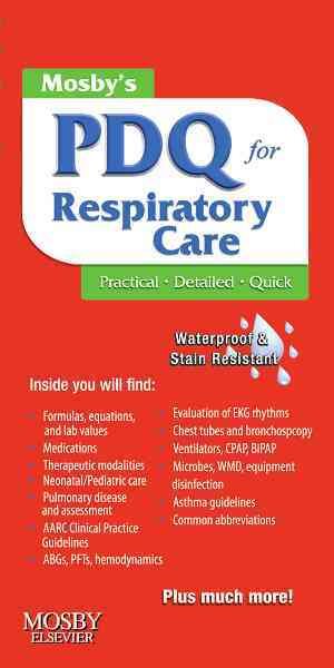 Mosby's PDQ for Respiratory Care cover