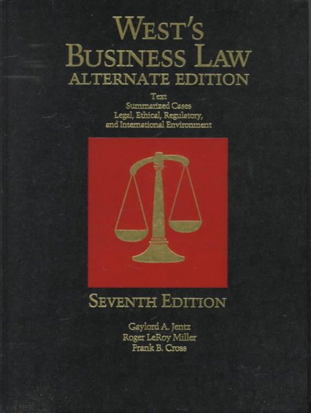 West's Business Law, Alternate Edition cover