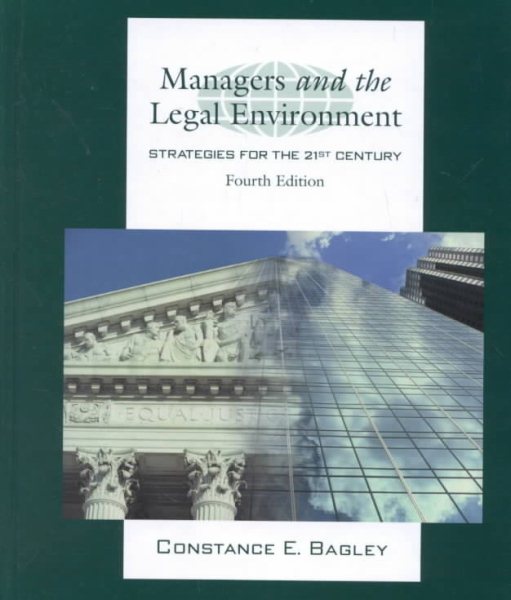 Managers and The Legal Environment: Strategies for the 21st Century cover