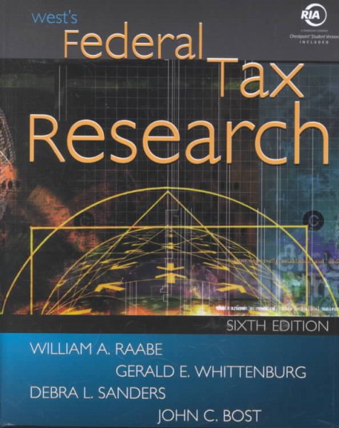 West’s Federal Tax Research cover