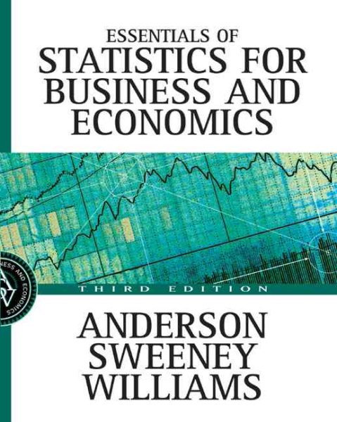 Essentials of Statistics for Business and Economics with Data Files CD-ROM cover