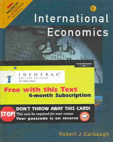 International Economics (with Xtra! and InfoTrac) cover