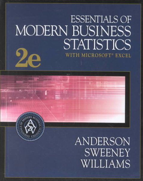Essentials of Modern Business Statistics with Microsoft Excel cover