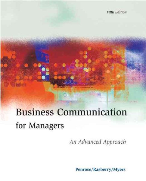 Business Communication for Managers: An Advanced Approach cover