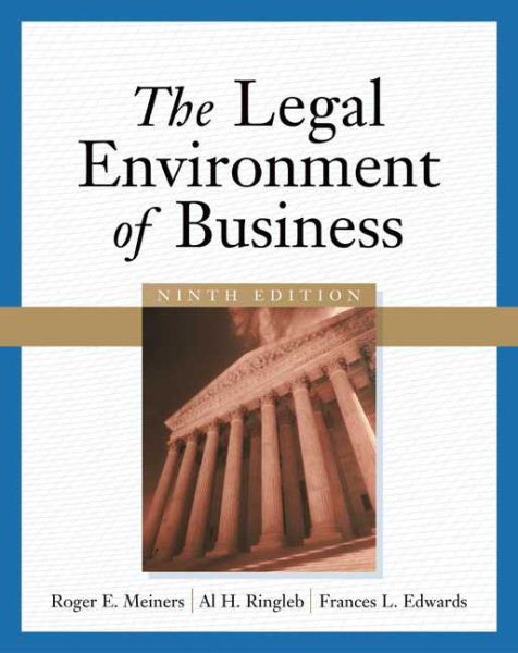 The Legal Environment of Business cover