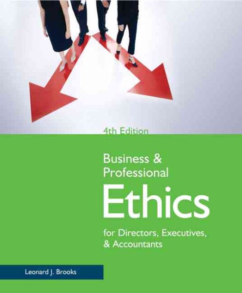 Business and Professional Ethics for Directors, Executives, and Accountants cover