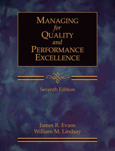 Managing for Quality and Performance Excellence (with CD-ROM) cover