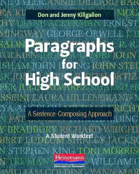 Paragraphs for High School: A Sentence-Composing Approach