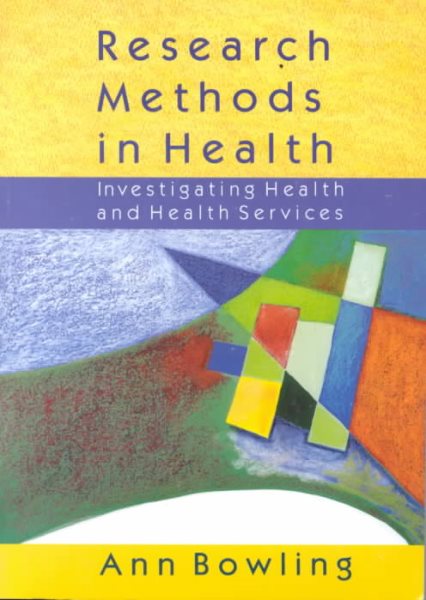 Research Methods in Health: Investigating Health and Health Services cover