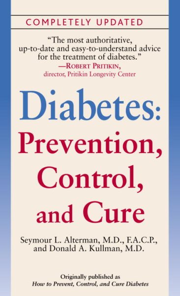 Diabetes: Prevention, Control, and Cure cover