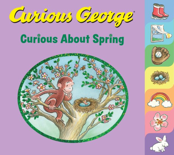 Curious George Curious About Spring Tabbed Board Book cover