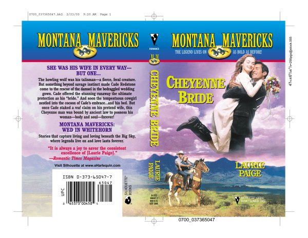 Cheyenne Bride (Silhouette Montana Mavericks Series, No. 2) cover