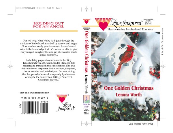 One Golden Christmas (Love Inspired #122) cover