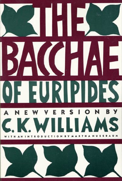 The Bacchae of Euripides cover