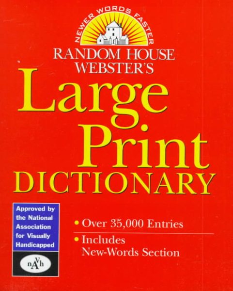 Random House Webster's Large Print Dictionary cover