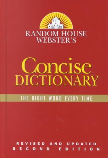 Random House Webster's Concise Dictionary: Revised Second Edition cover