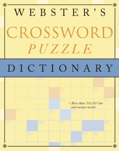 Webster's Crossword Puzzle Dictionary cover
