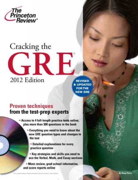 Cracking the New GRE with DVD, 2012 Edition (Graduate School Test Preparation) cover