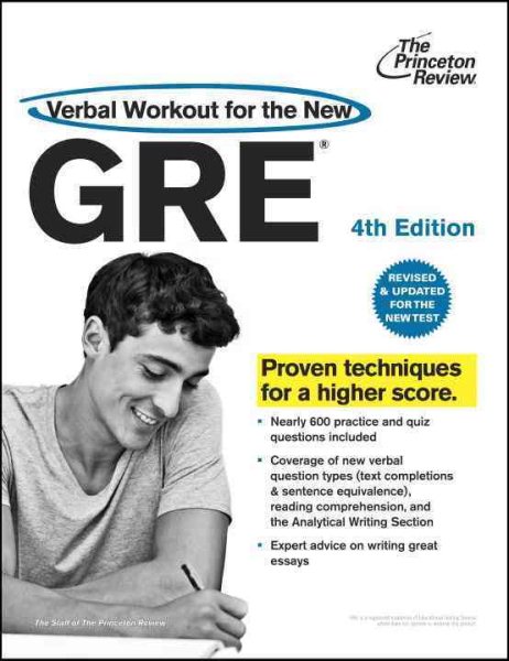 Verbal Workout for the New GRE, 4th Edition (Graduate School Test Preparation) cover