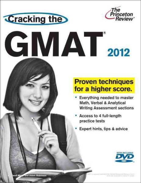 Cracking the GMAT with DVD, 2012 Edition (Graduate School Test Preparation) cover