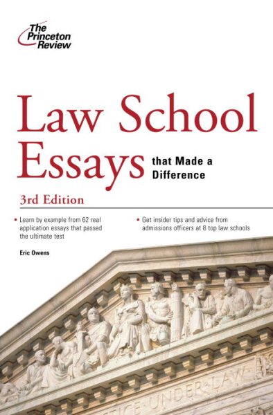 Law School Essays that Made a Difference, 3rd Edition (Graduate School Admissions Guides) cover