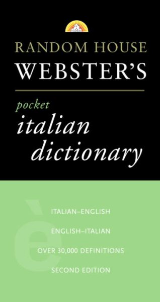 Random House Webster's Pocket Italian Dictionary, 2nd Edition cover