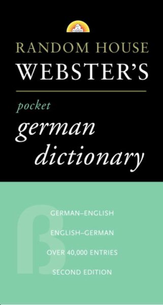 Random House Webster's Pocket German Dictionary, 2nd Edition cover