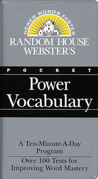 Random House Webster's Pocket Power Vocabulary cover