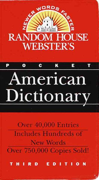 Random House Webster's Pocket American Dictionary: Third Edition cover