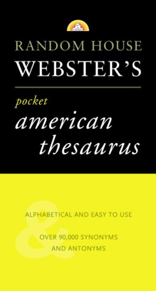 Webster's Pocket American Thesaurus cover
