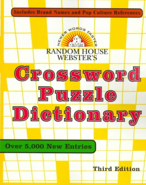 Random House Webster's Crossword Puzzle Dictionary: Third Edition cover